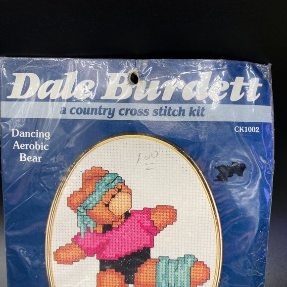 Dale Burdett Dancing Aerobic Bear CK1002 Counted Cross Stitch New Sealed - Picture 5 of 12